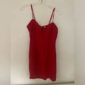 Red Slip mini dress